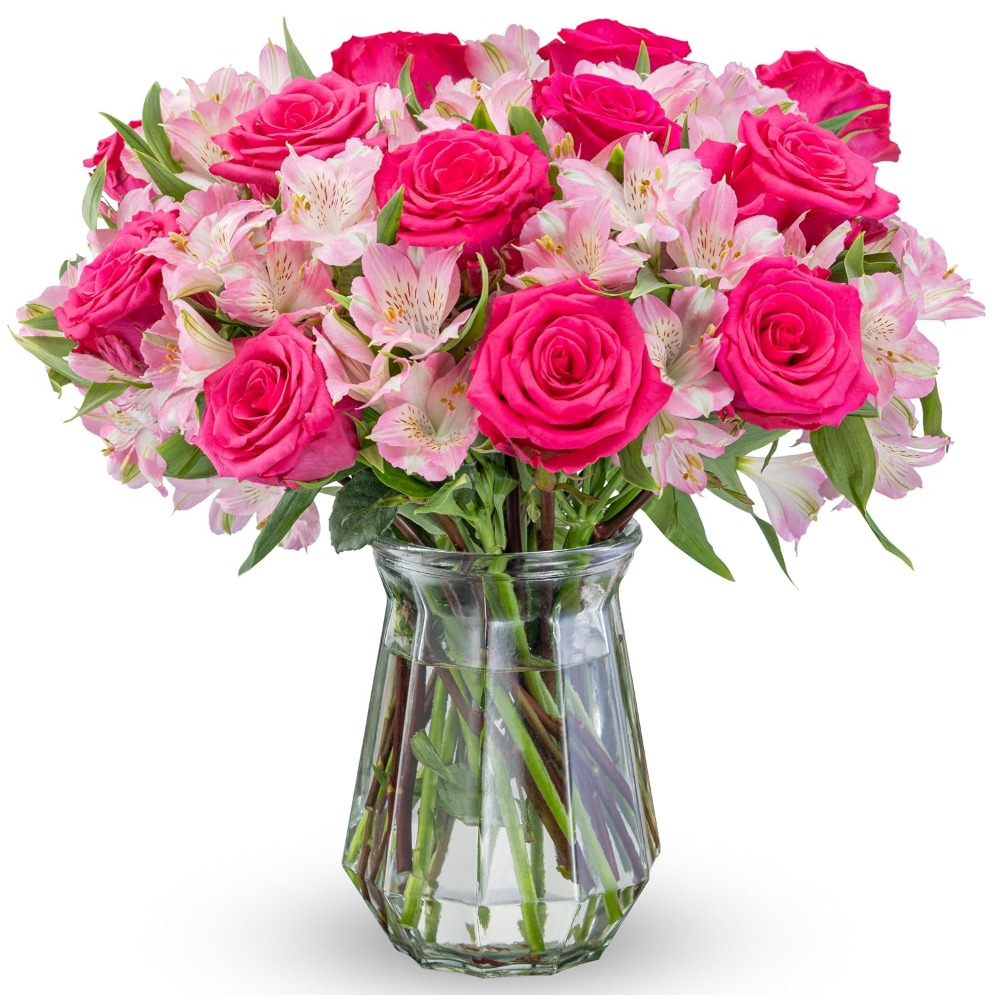Elegant Rose and Alstroemeria  - Home Decor Tulip review and price