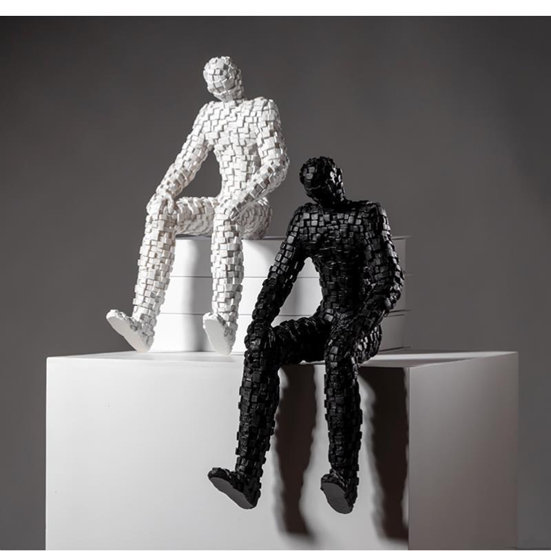 Mosaic Figures Sculpture Abstr - Abstract Sculpture Resin review and price