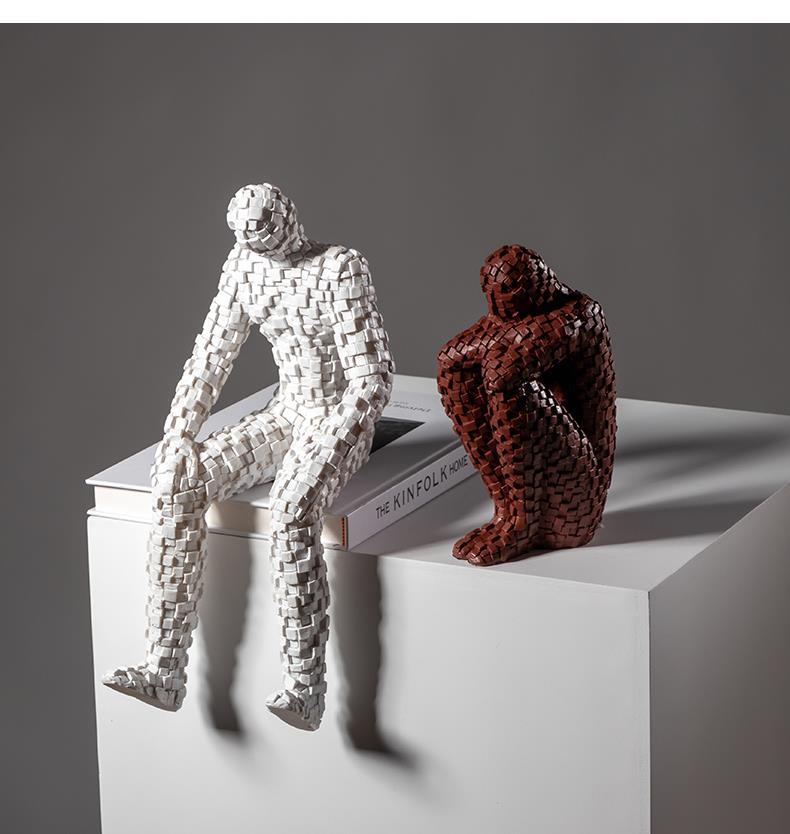 Mosaic Figures Sculpture Abstr - Abstract Sculpture Resin review and price